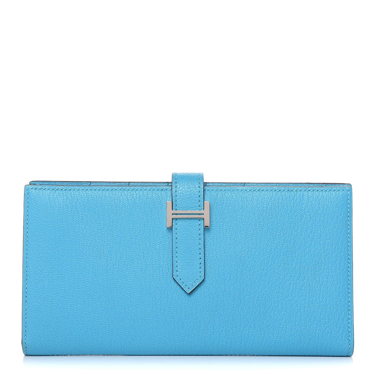 Chevre Mysore Bearn Gusset Wallet Bleu Azteque