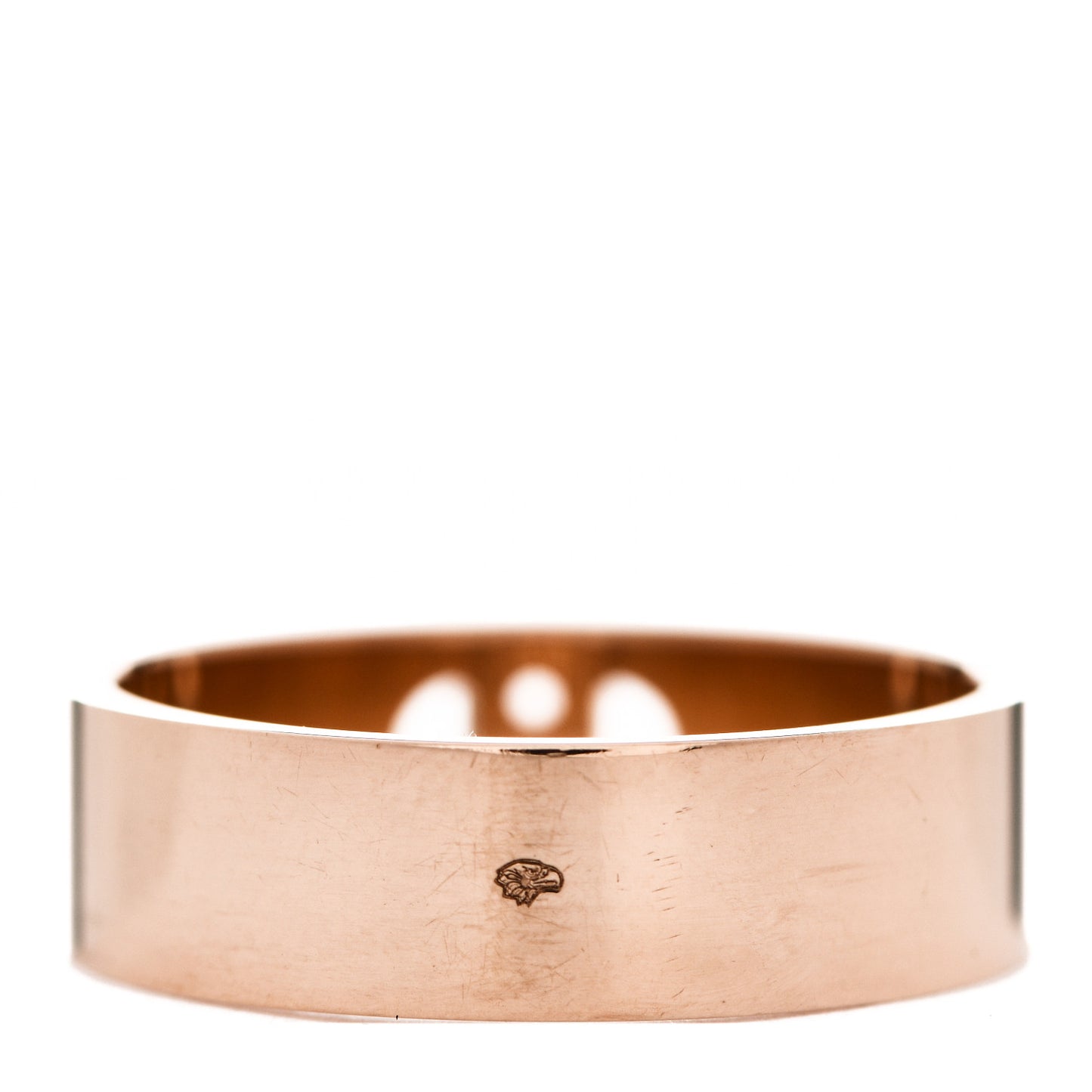 18K Rose Gold Diamond PM H D'Ancre Ring 54 6.75