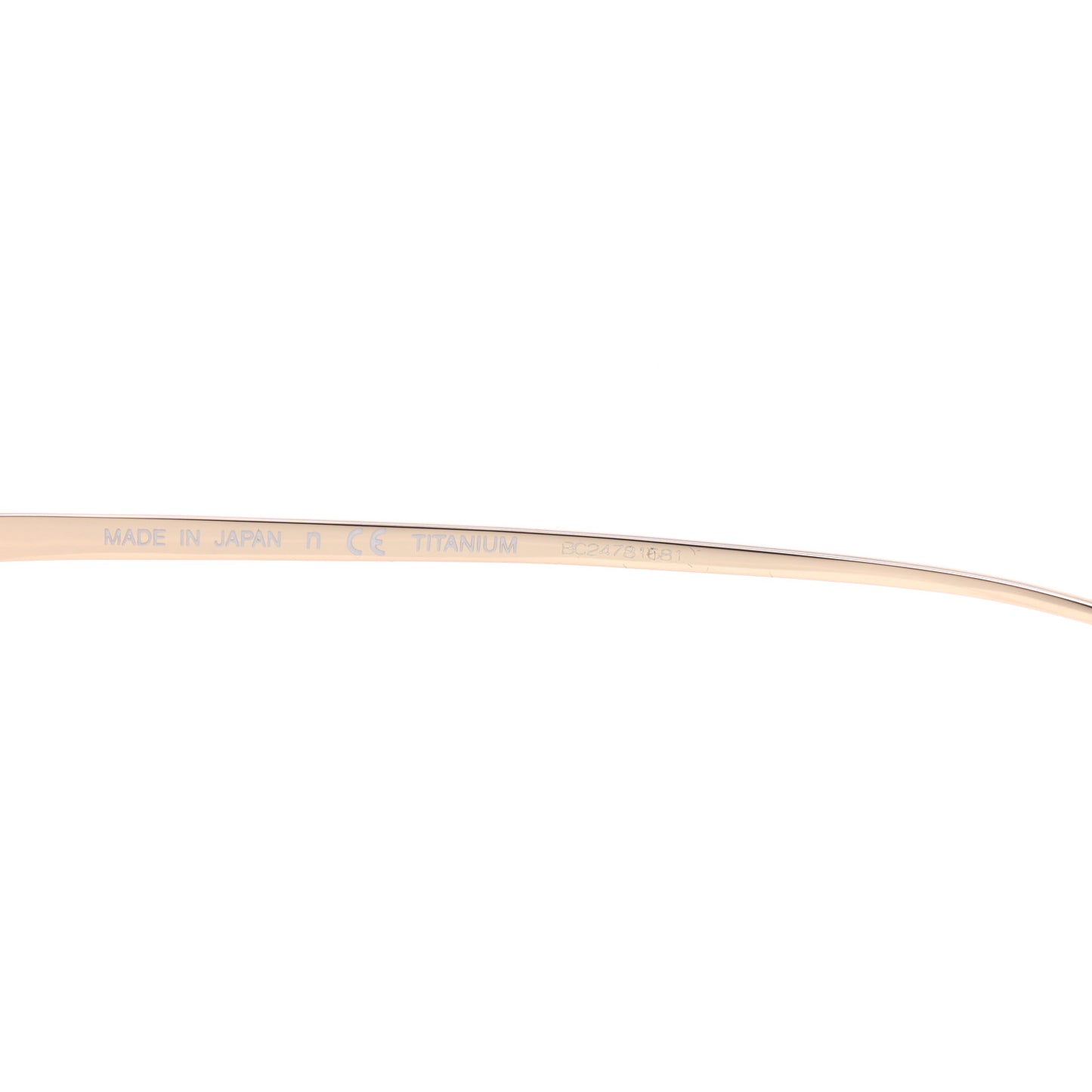 Titanium Frameless Cat Eye CC Sunglasses 4273-T Pink