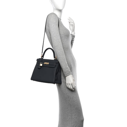 Hermes Togo Kelly Retourne 28 Gris Misty 2 of 11