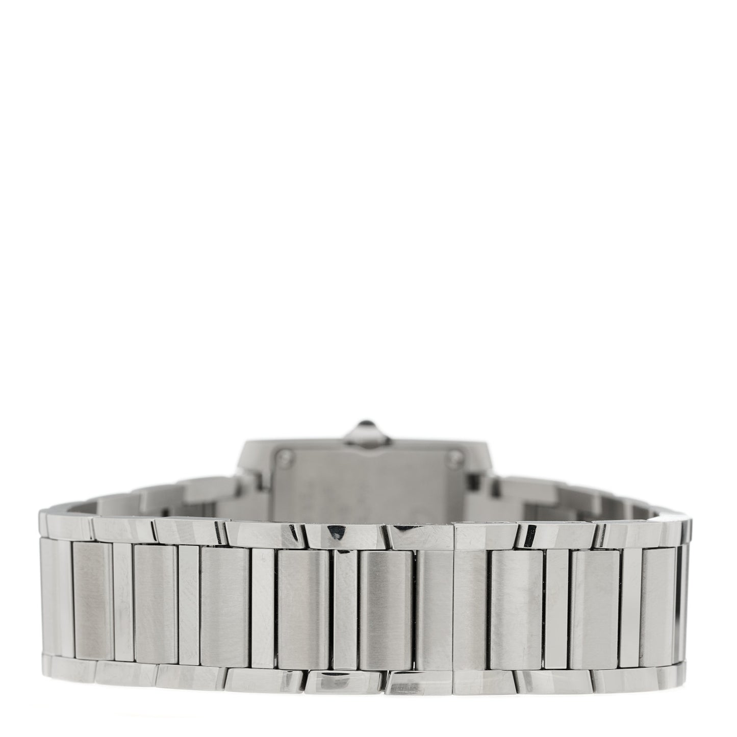 Stainless Steel 21mm Tank Francaise Quartz Watch Silver