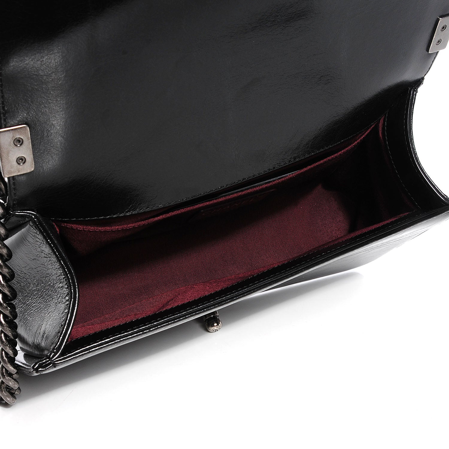 Chanel Calfskin Medium Boy Chained Flap Black 5 of 8