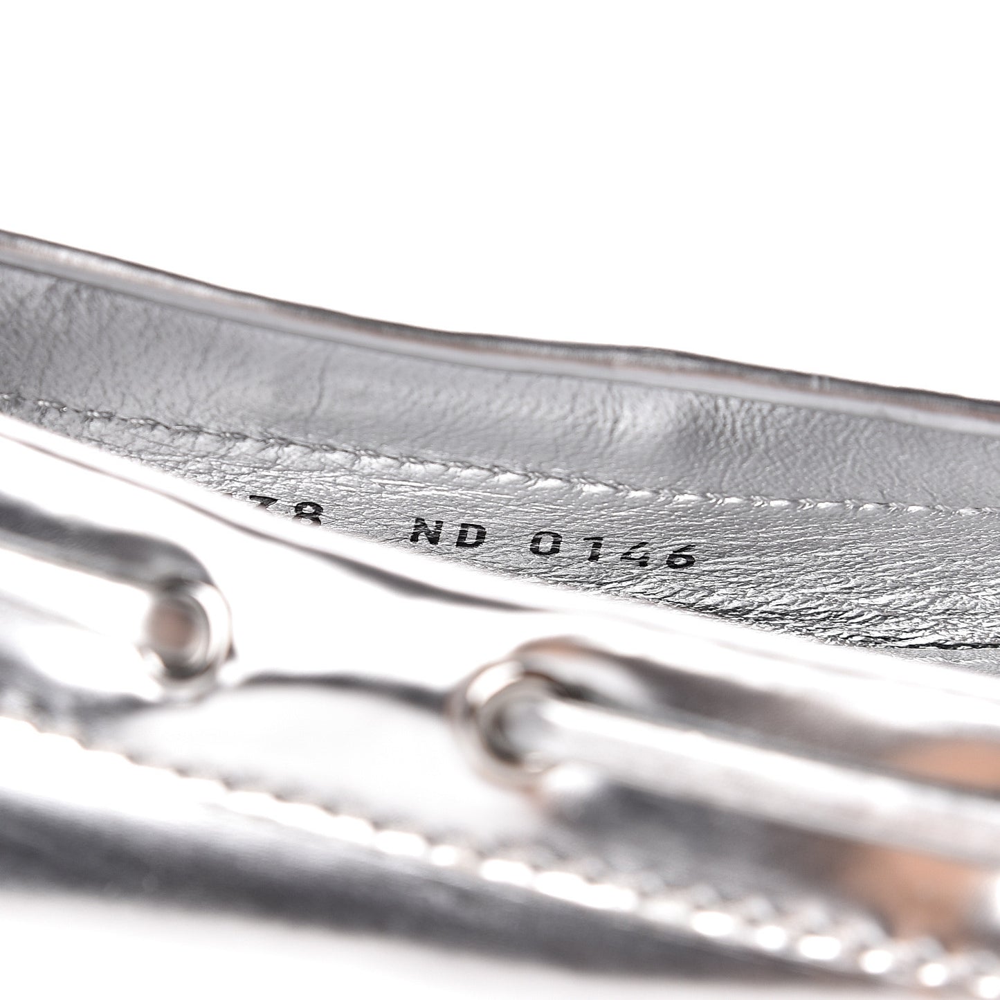 Patent Calfskin Monogram Gloria Loafers 38 Silver