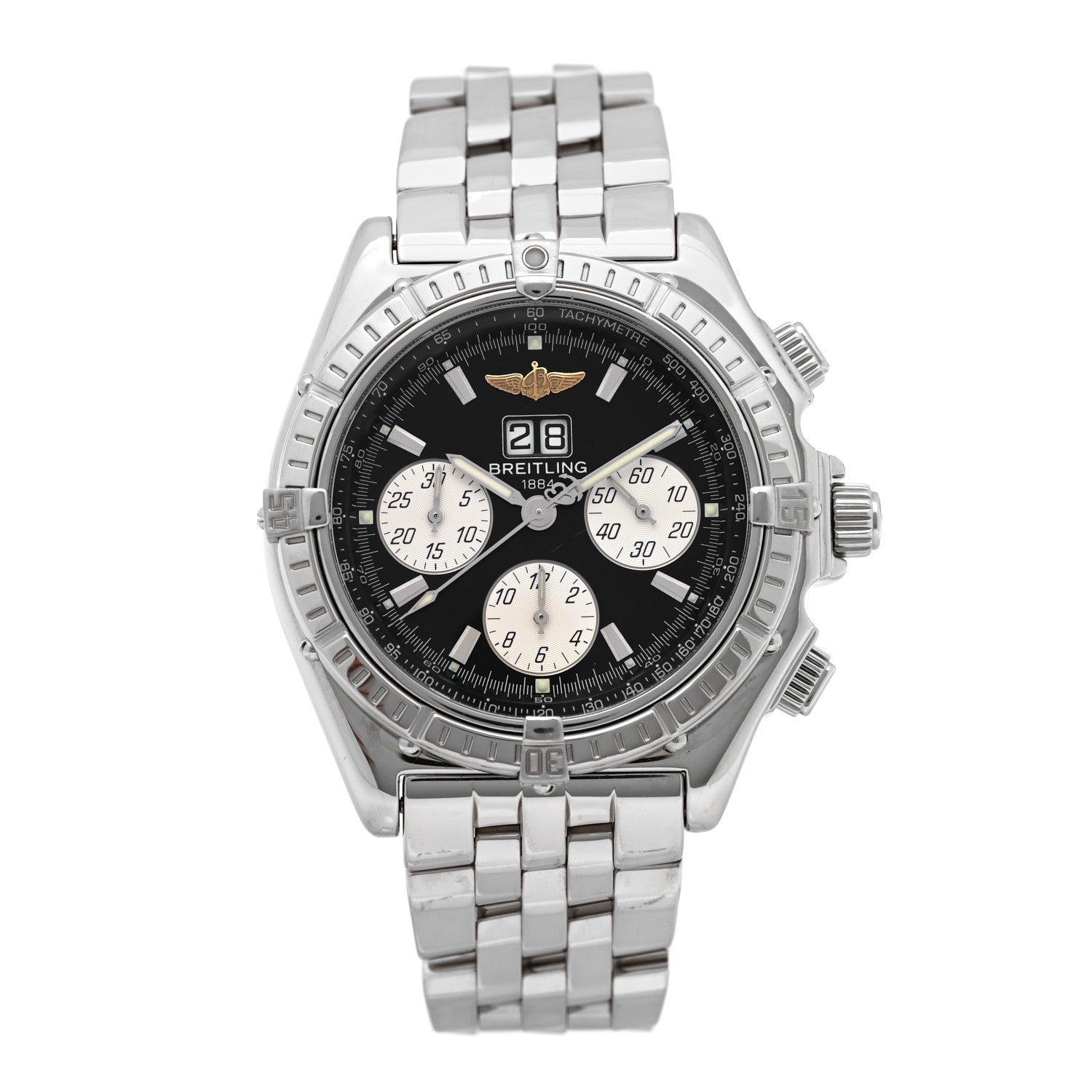 Breitling Stainless Steel 44mm Crosswind Automatic Watch Black A44355 1 of 5