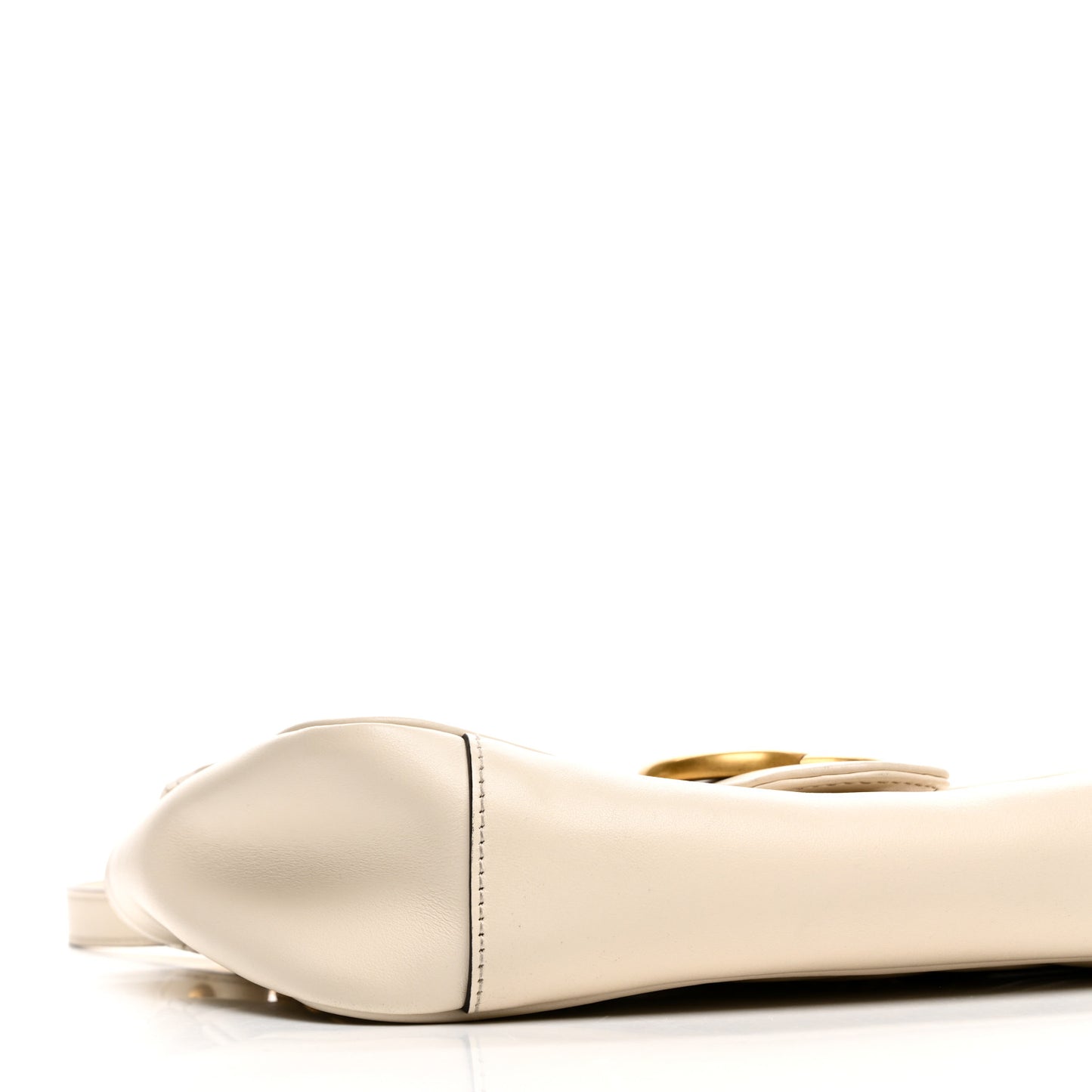 Calfskin Matelasse Small GG Marmont Shoulder Bag White