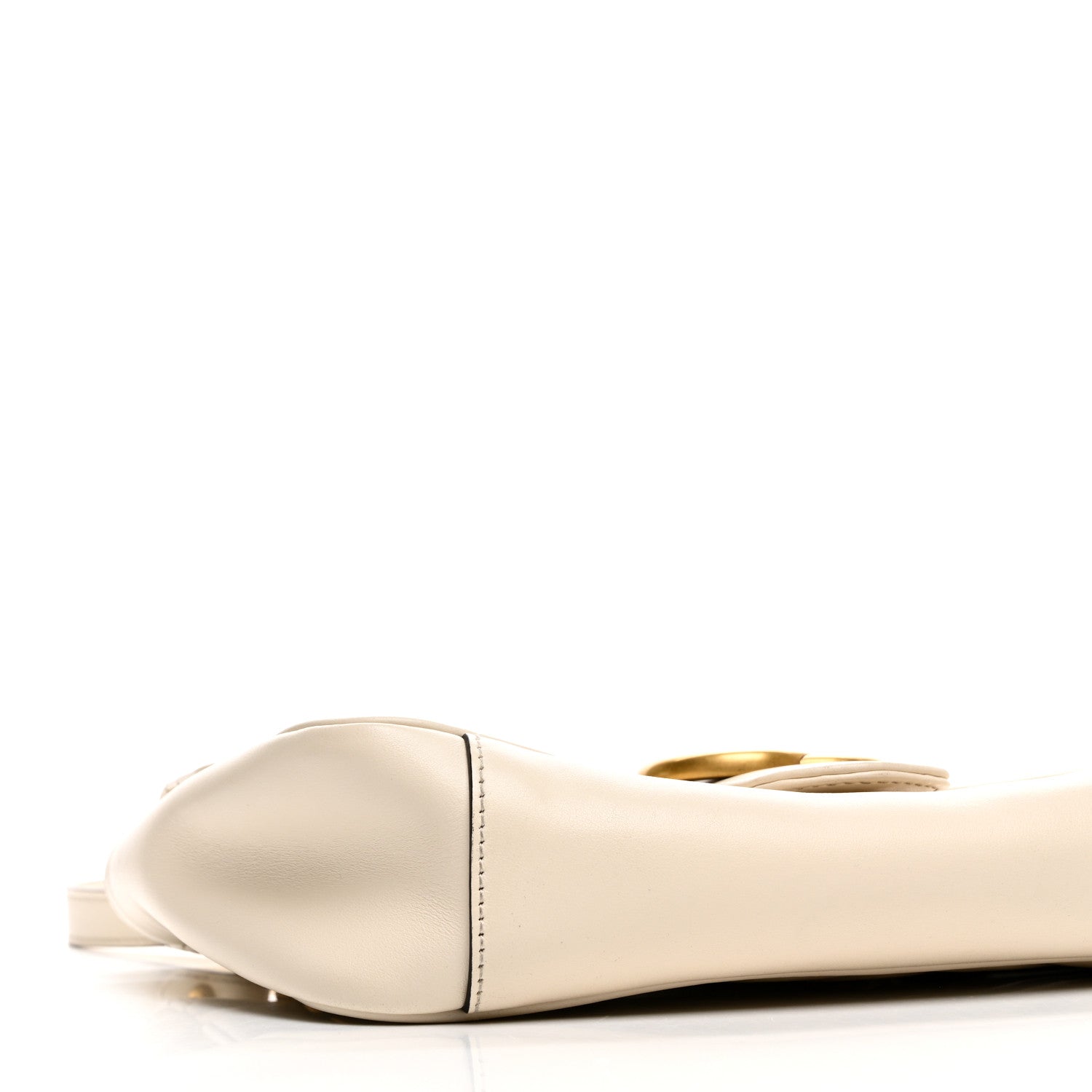 Gucci Calfskin Matelasse Small GG Marmont Shoulder Bag White 9 of 10