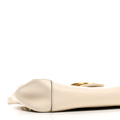 Gucci Calfskin Matelasse Small GG Marmont Shoulder Bag White 9 of 10