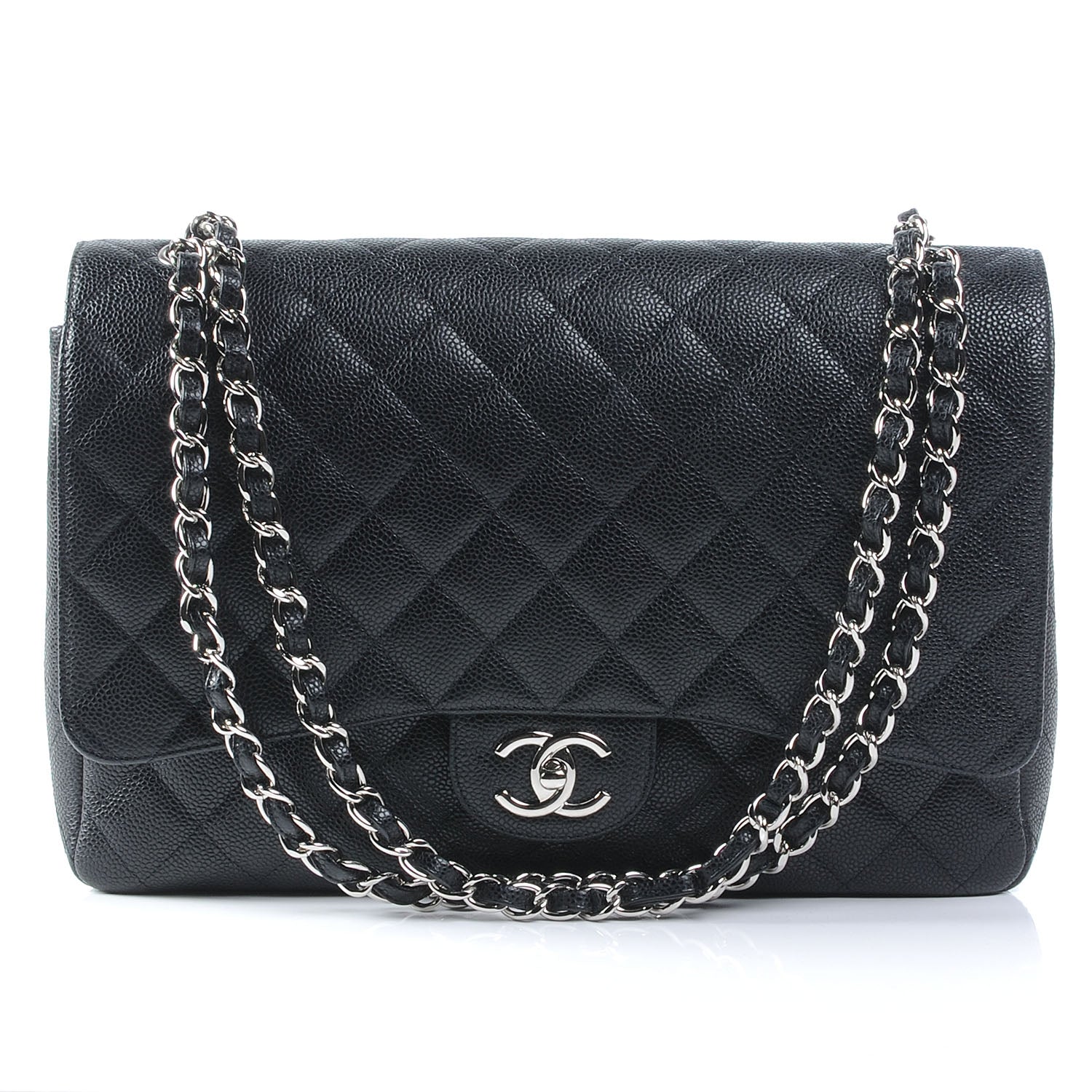 Chanel Caviar Maxi Double Flap Black 1 of 7