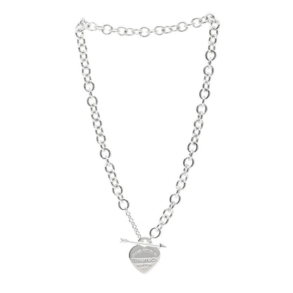 Tiffany Sterling Silver Return to Tiffany Love Struck Heart Tag Necklace 3 of 4