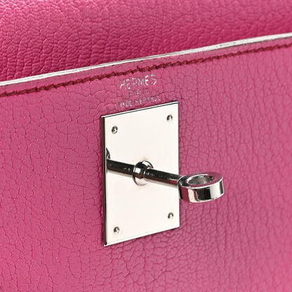 Hermes Chevre de Coromandel Kelly Sellier 28 Fuchsia 6 of 10
