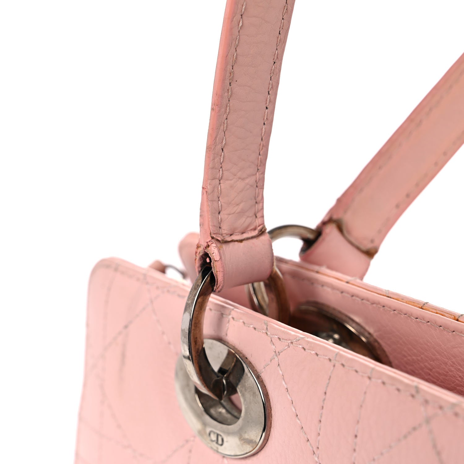 Christian Dior Lambskin Cannage Soft Lady Dior East West Light Pink 45 of 53