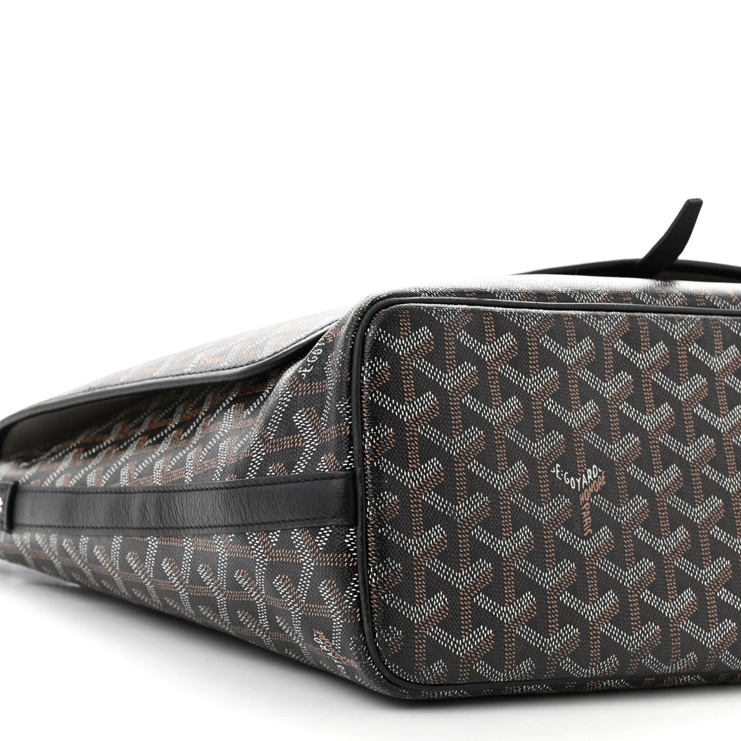 Goyardine Capetien Messenger Bag Black