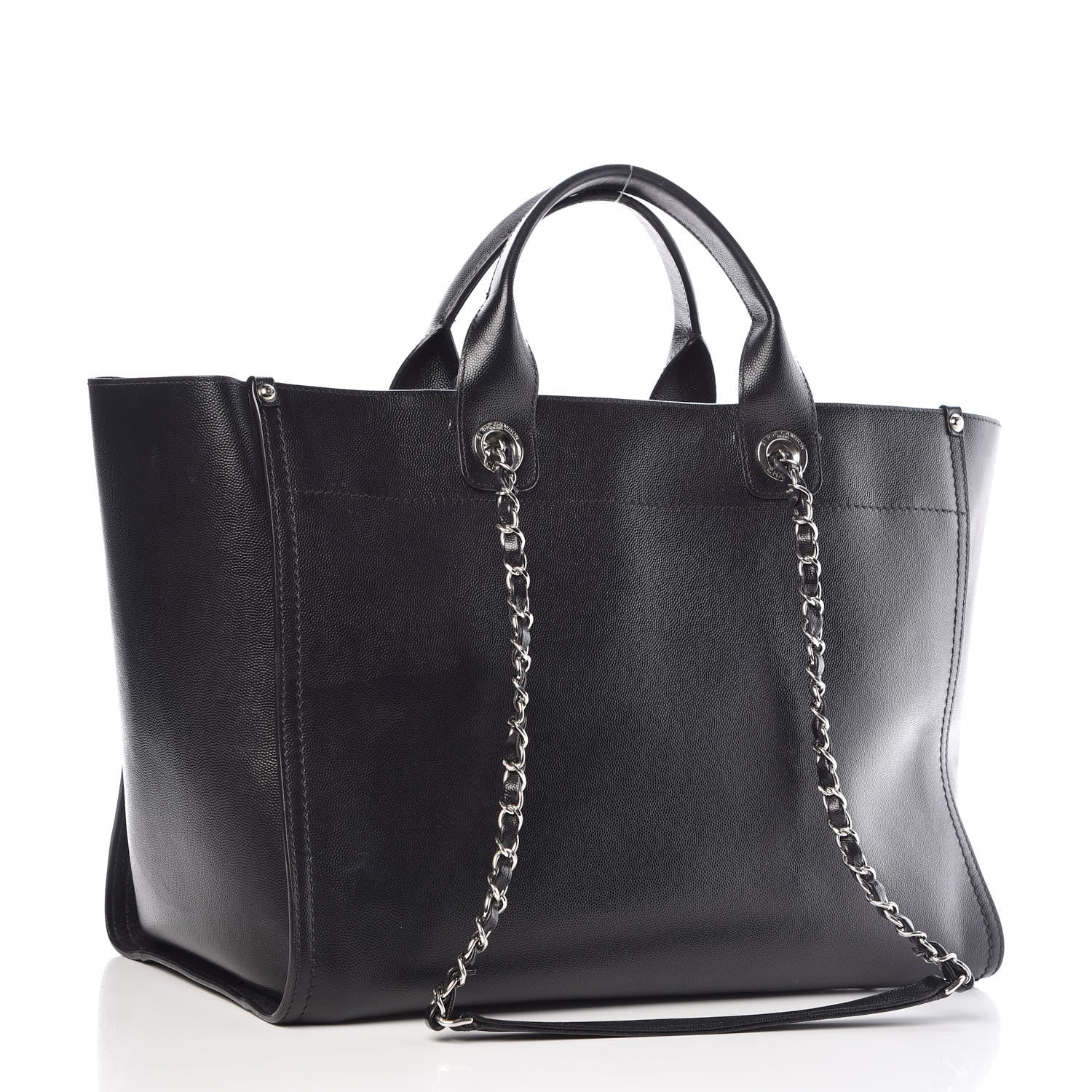 Chanel Caviar Medium Studded Deauville Tote Black 4 of 20