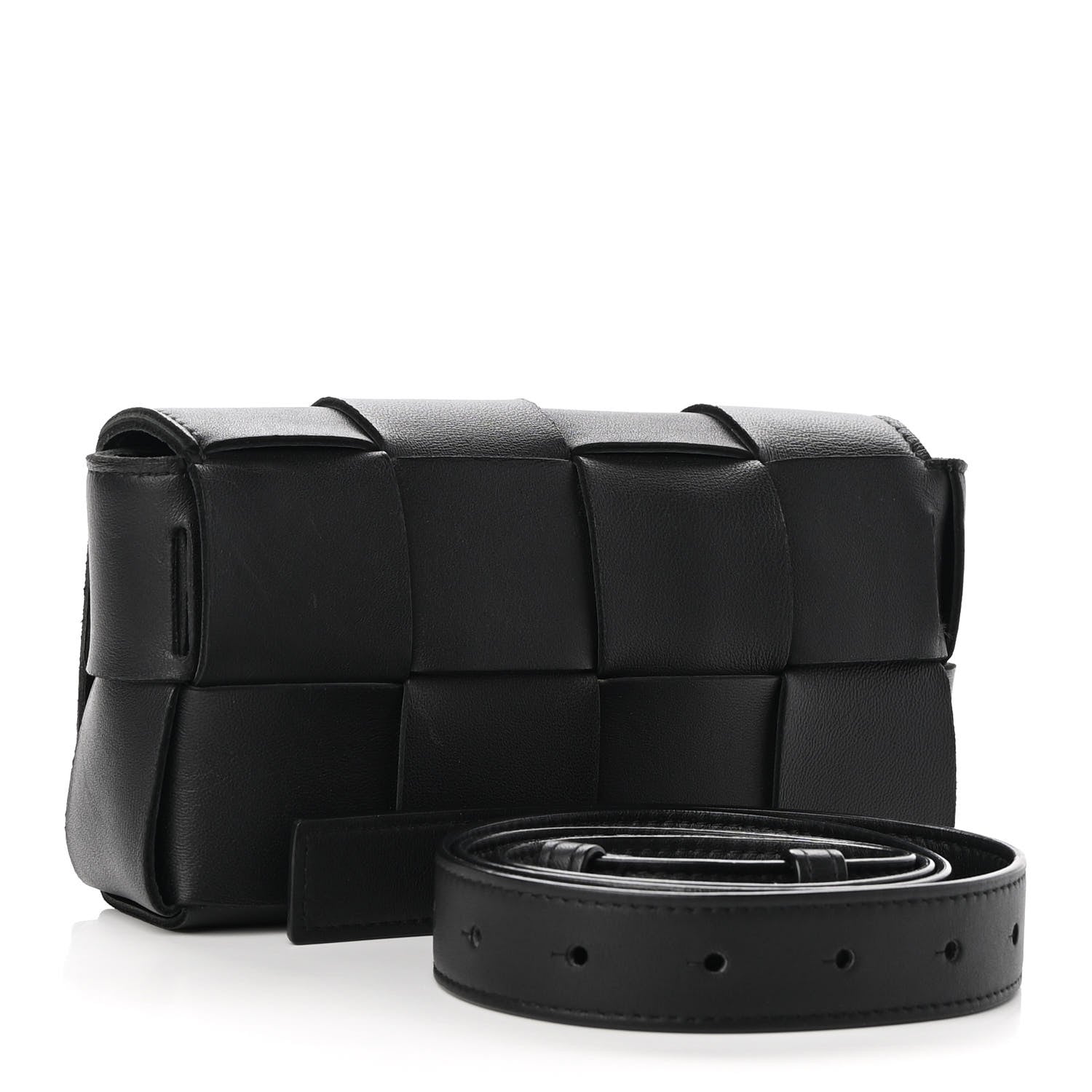 Bottega Veneta Nappa Maxi Intreccio The Belt Cassette Bag Black 3 of 7