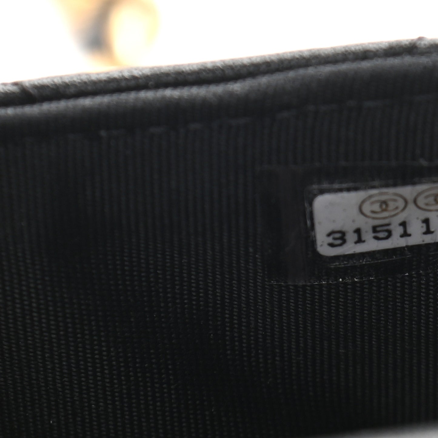 Calfskin Quilted Mini Coco Mail Clutch with Chain Black