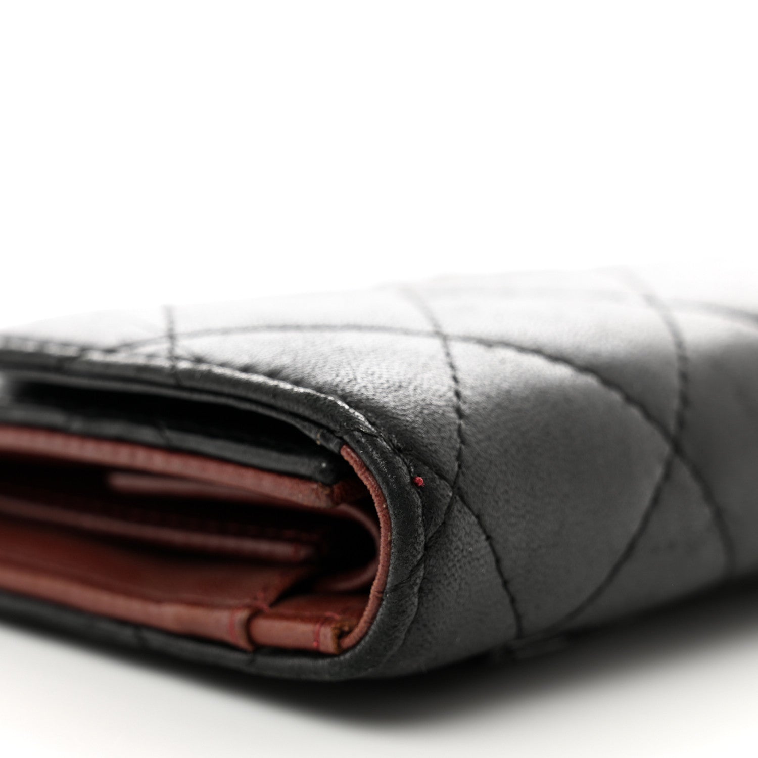 Chanel Lambskin Quilted Large Flap Wallet Black 9 of 11