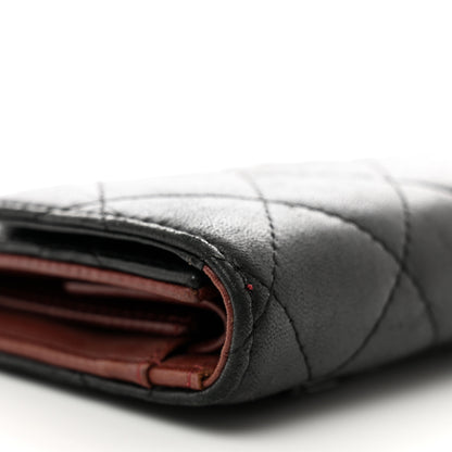 Chanel Lambskin Quilted Large Flap Wallet Black 9 of 11