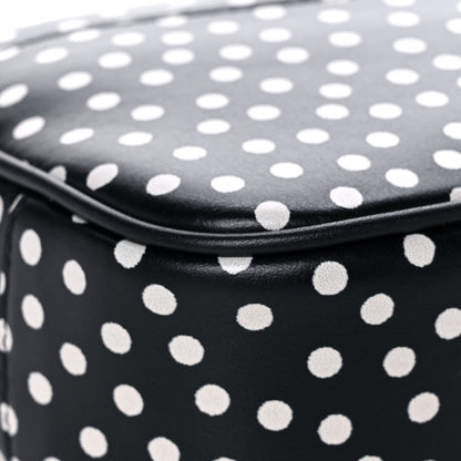 Saint Laurent Calfskin Printed Polka Dot Mini Lou Camera Bag Black Crema Soft 11 of 13