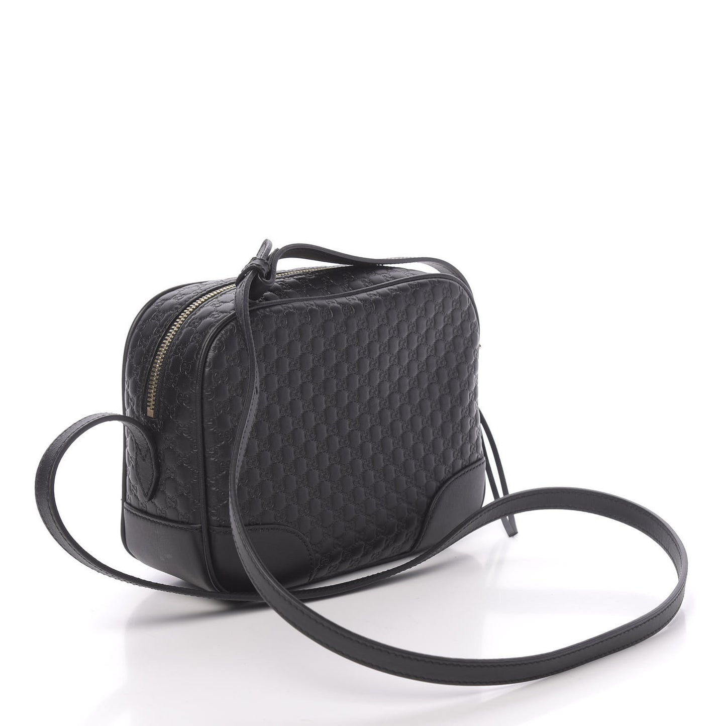 Microguccissima Mini Bree Messenger Bag Black