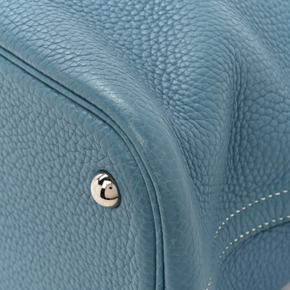 Hermes Taurillon Clemence Bolide 31 Blue Jean 12 of 17