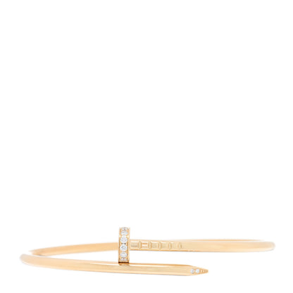 Cartier 18K Yellow Gold Diamond Small Juste Un Clou Bracelet 15 1 of 4