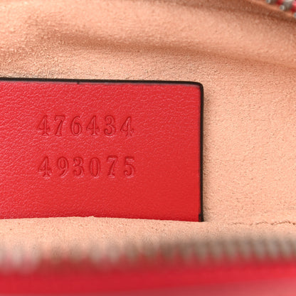 Gucci Calfskin Matelasse GG Marmont Belt Bag 85 34 Hibiscus Red 7 of 12