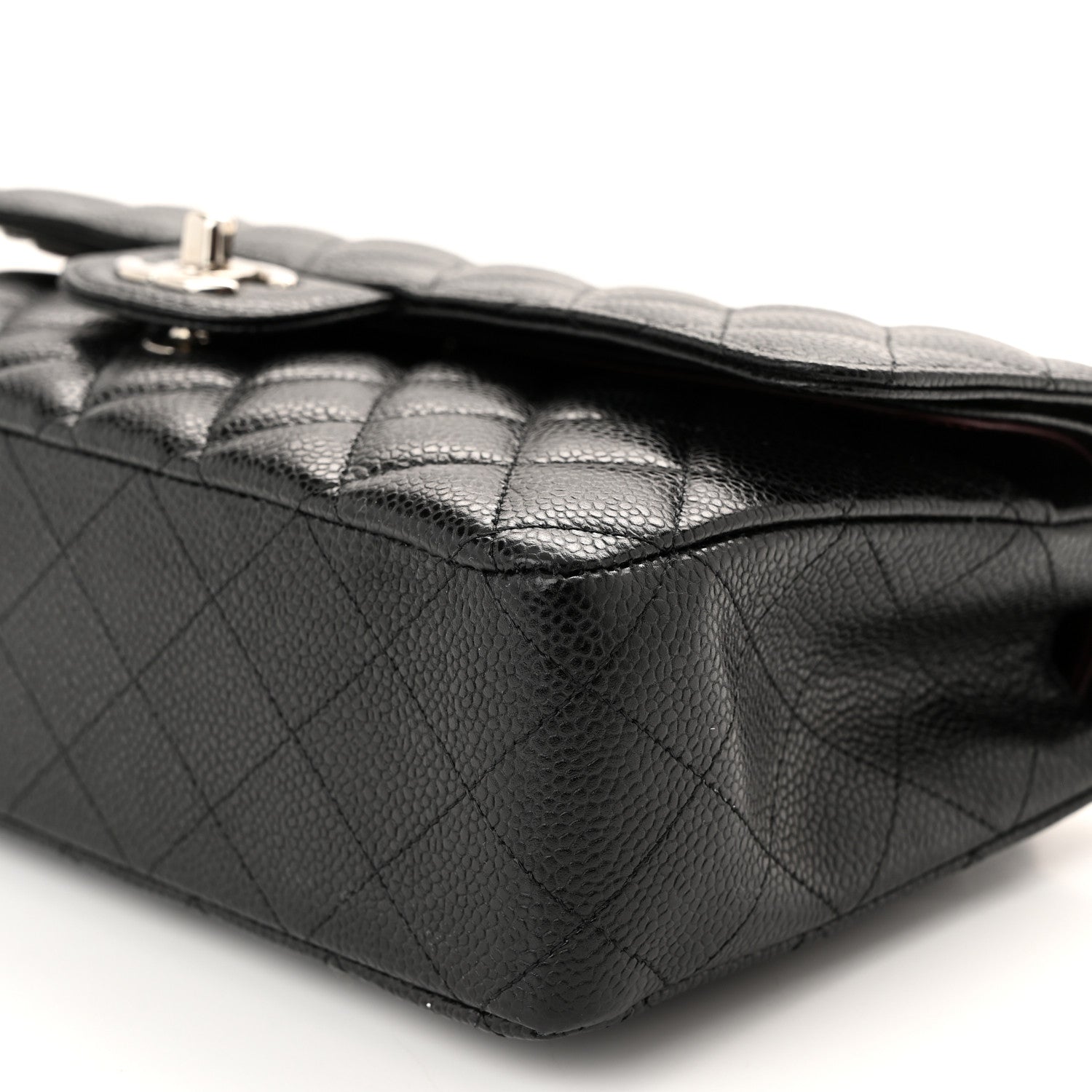 Chanel Caviar Quilted Medium Double Flap Black 10 of 11