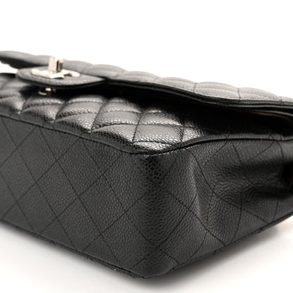 Chanel Caviar Quilted Medium Double Flap Black 10 of 11