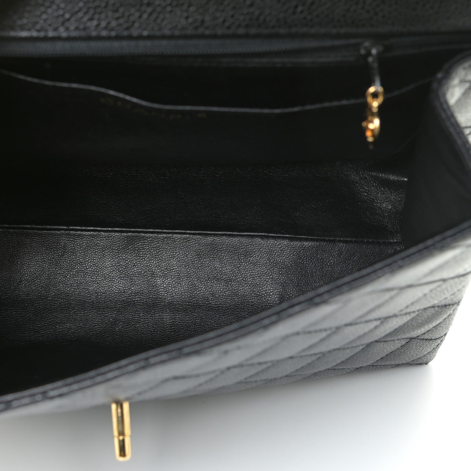 Chanel Caviar Quilted Jumbo Kelly Flap Black 5 of 14