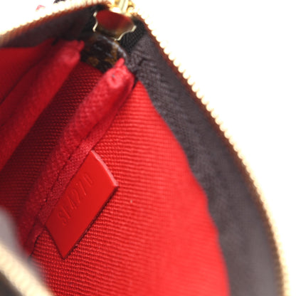 Louis Vuitton Monogram 2020 Christmas Animation Bumper Cars Mini Pochette Accessories Coquelicot 7 of 8