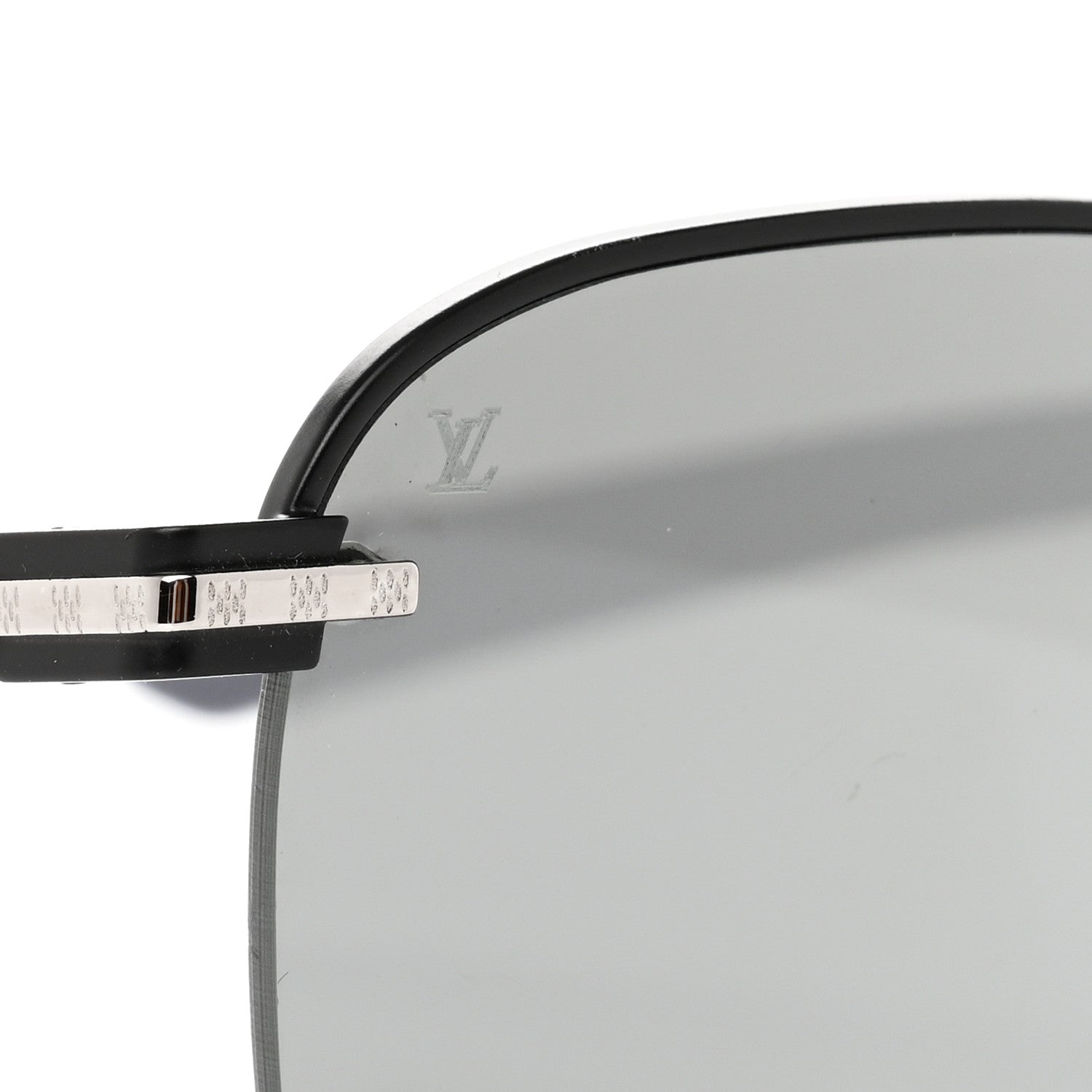 Louis Vuitton Metal Aviator Sunglasses Z1006W Black Grey 7 of 9