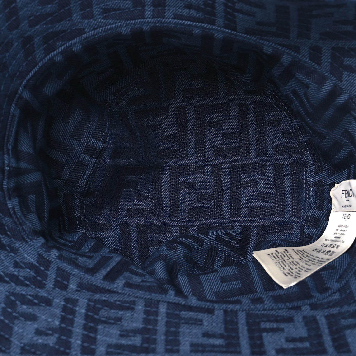 Fendi Denim FF Reversible Bucket Hat M Blue 12 of 16