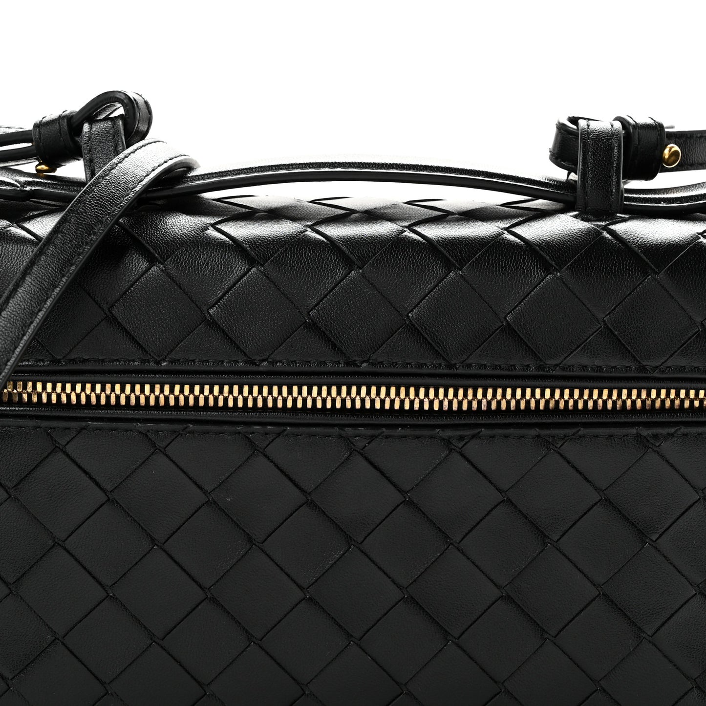 Calfskin Intrecciato Bang Bang Vanity Case Black