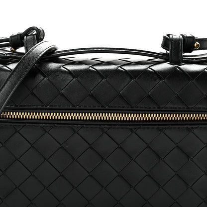 Bottega Veneta Calfskin Intrecciato Bang Bang Vanity Case Black 8 of 11