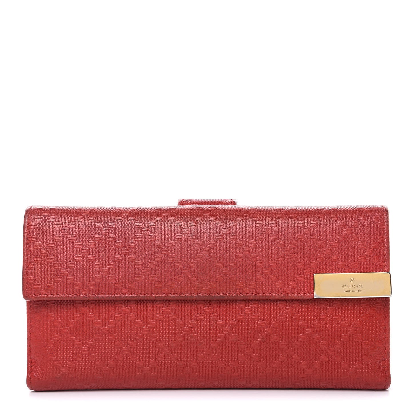 Calfskin Diamante Dice Continental Wallet Tabasco