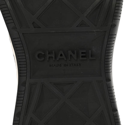 Chanel Velvet Calfskin Mixed Fibers CC Sneakers 37 Black 7 of 9
