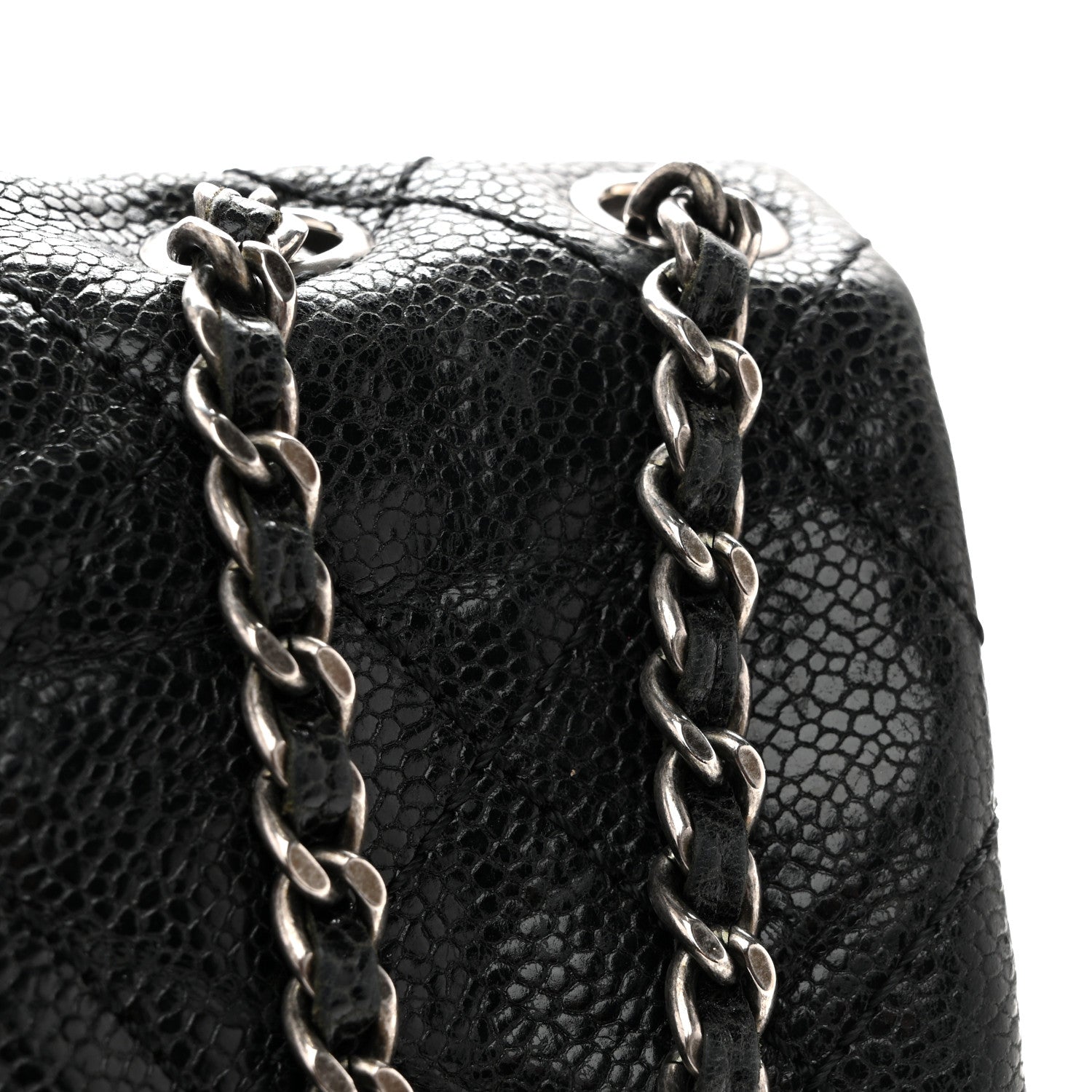 Chanel Caviar Quilted Medium Elastic Flap Black 16 of 16