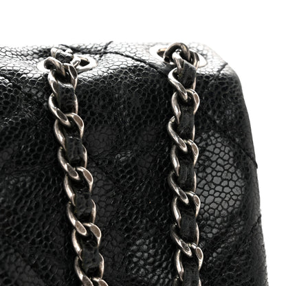 Chanel Caviar Quilted Medium Elastic Flap Black 16 of 16