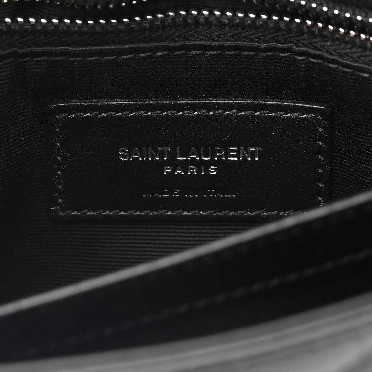 Calfskin Y Quilted Monogram Toy Loulou Crossbody Bag Black