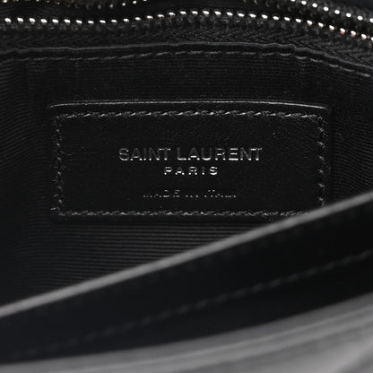 Saint Laurent Calfskin Y Quilted Monogram Toy Loulou Crossbody Bag Black 6 of 9