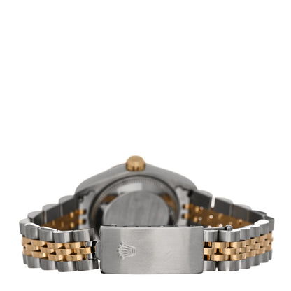 Rolex Stainless Steel 18K Yellow Gold Diamond 26mm Oyster Perpetual Datejust Watch Champagne 69173 3 of 4