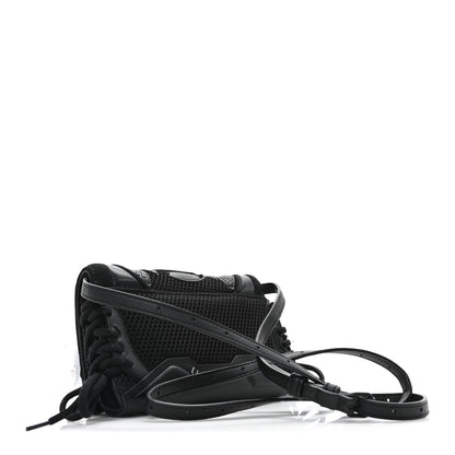 Balenciaga Faux Calfskin Fabric Sneakerhead Phone Crossbody Bag Black 3 of 9