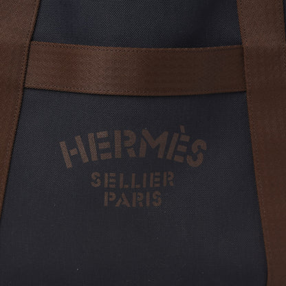 Hermes Toile Sac De Pansage Groom Bleu Navy Feu 9 of 13