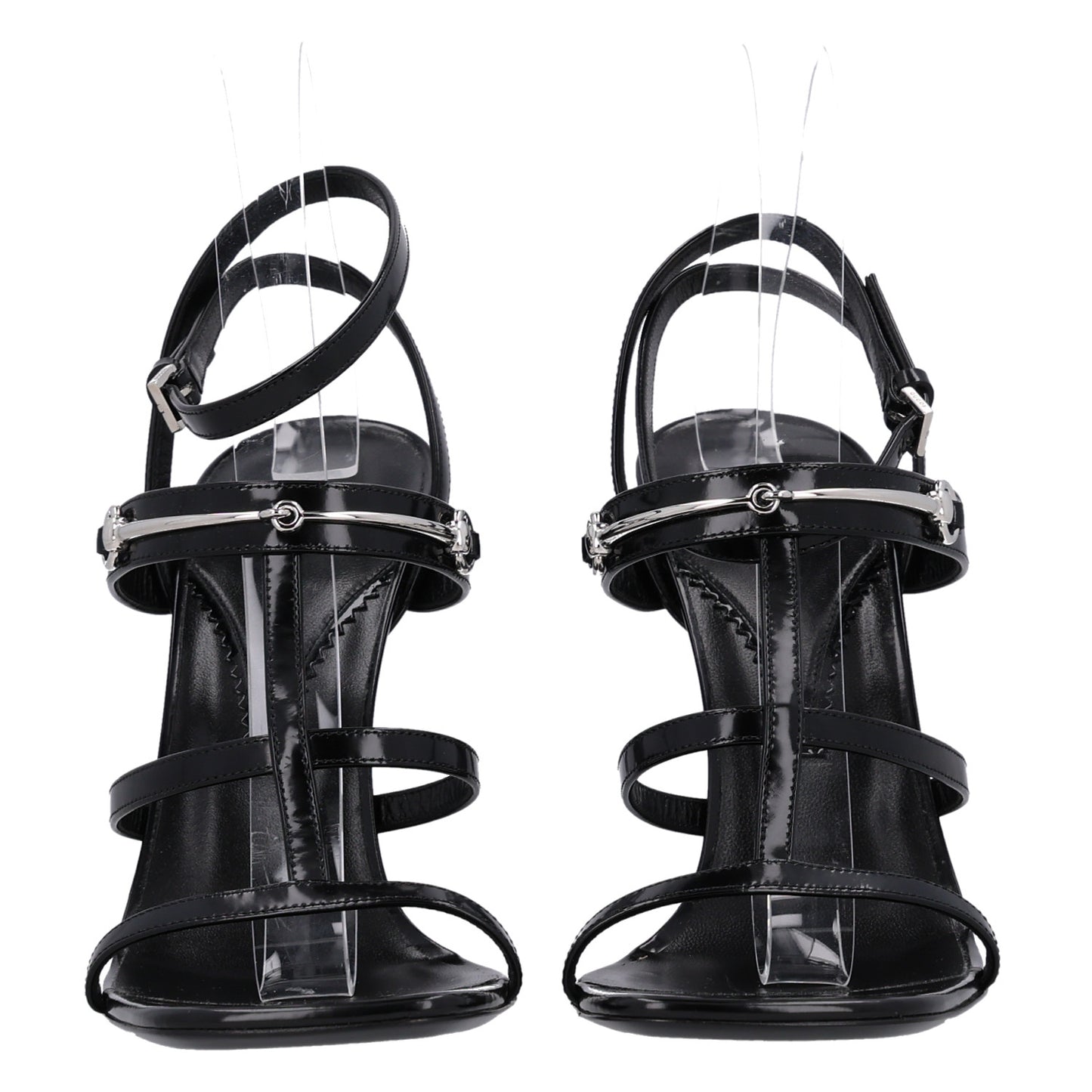 Nappa Regent Strappy Horsebit Sandals 39.5 Black