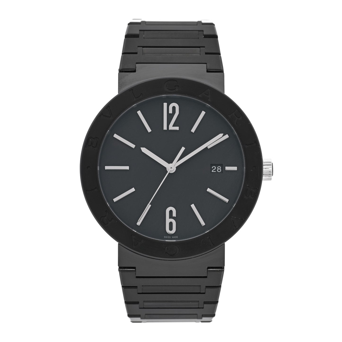 Stainless Steel 41mm Automatic Watch Black