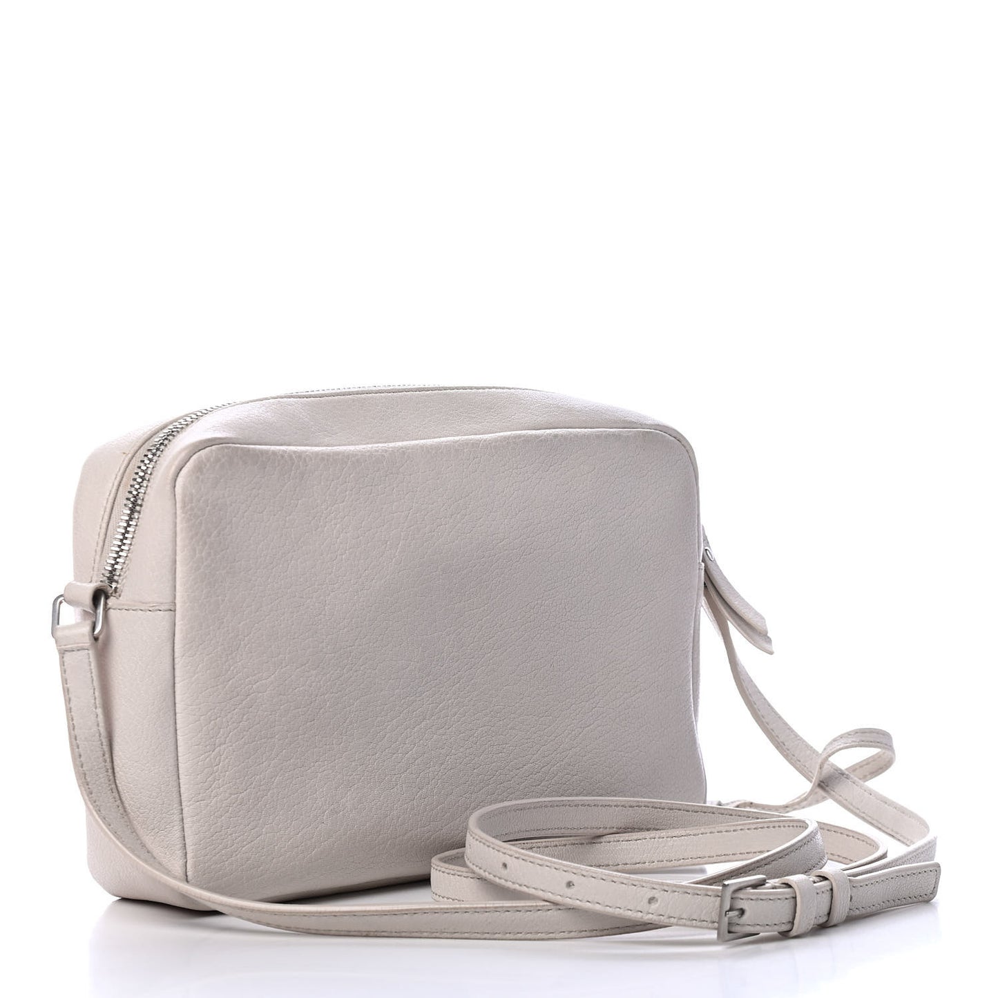 Lambskin Monogram Small Lou Camera Bag White