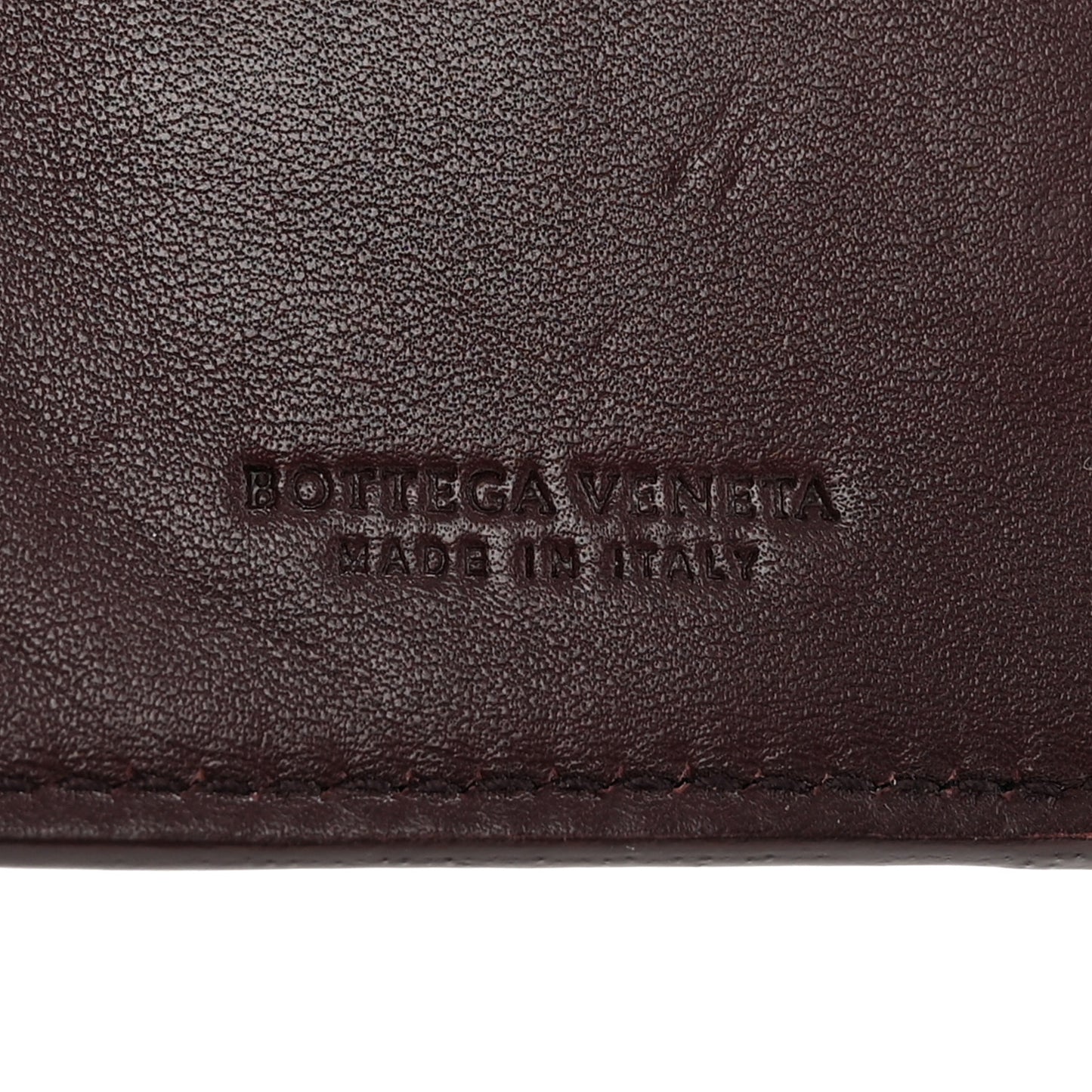 Nappa Intrecciato Flap Wallet Bordeaux