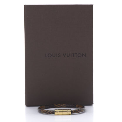 Louis Vuitton Damier Ebene Keep It Bracelet 17 5 of 5