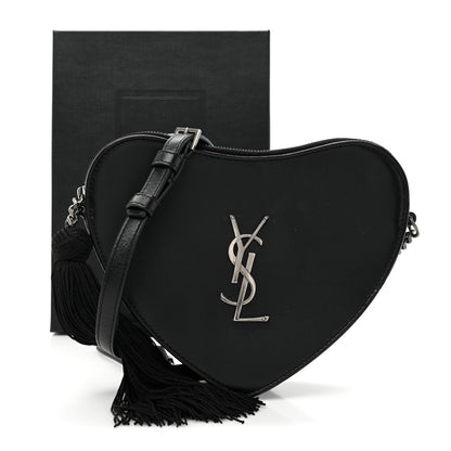 Saint Laurent Calfskin Small Monogram Love Shoulder Bag Black 17 of 17
