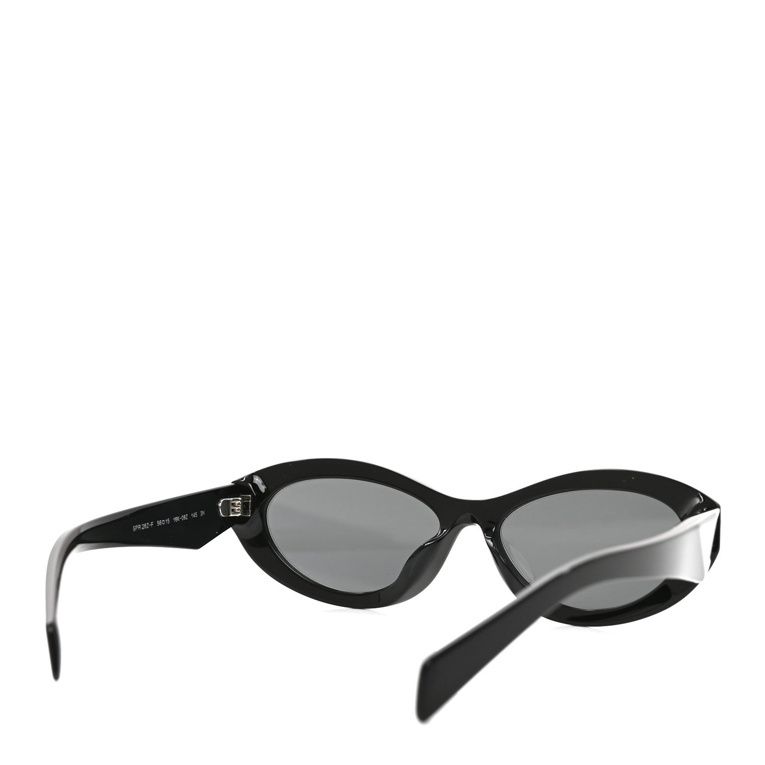 Prada Acetate Oval Sunglasses SPR 26Z Black 4 of 6